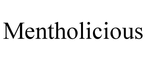 Trademark Logo MENTHOLICIOUS