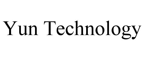 Trademark Logo YUN TECHNOLOGY