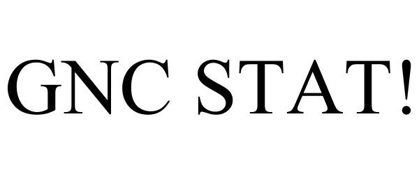 Trademark Logo GNC STAT!