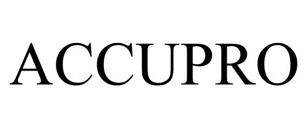 Trademark Logo ACCUPRO