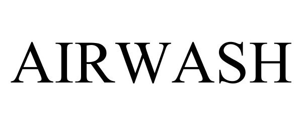 Trademark Logo AIRWASH
