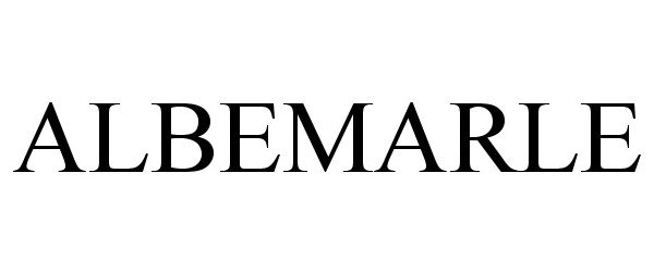 Trademark Logo ALBEMARLE