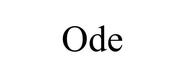 Trademark Logo ODE