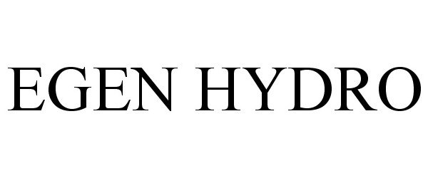  EGEN HYDRO