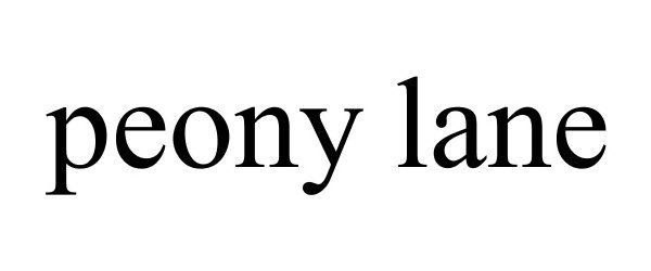 Trademark Logo PEONY LANE