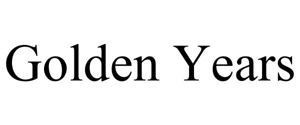 Trademark Logo GOLDEN YEARS