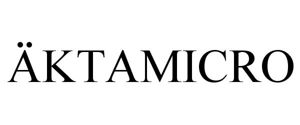 Trademark Logo ÃKTAMICRO