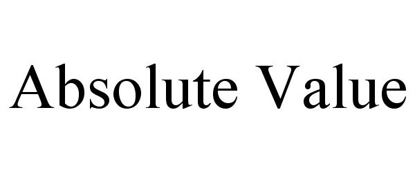 Trademark Logo ABSOLUTE VALUE