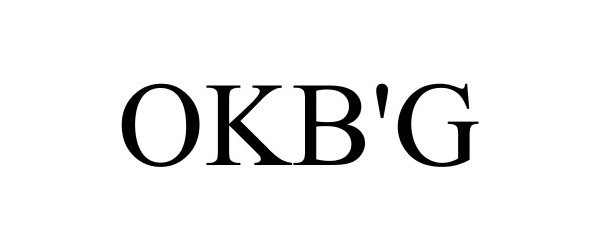 Trademark Logo OKB'G