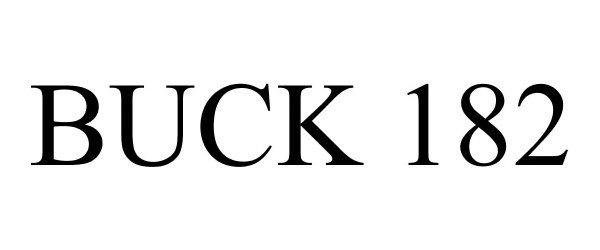 Trademark Logo BUCK 182