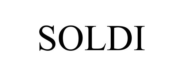 Trademark Logo SOLDI