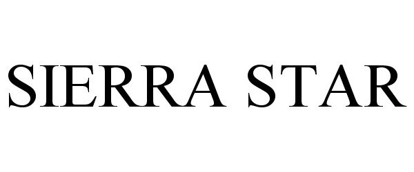 Trademark Logo SIERRA STAR