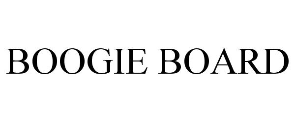 Trademark Logo BOOGIE BOARD