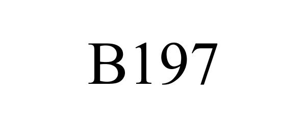 Trademark Logo B197