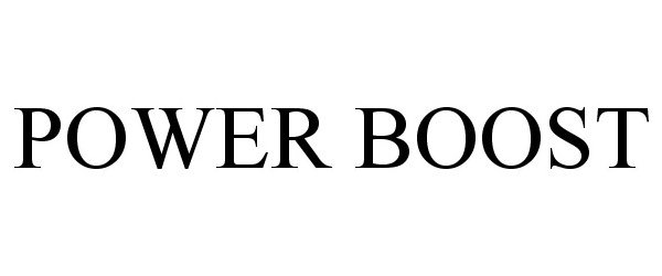 Trademark Logo POWER BOOST