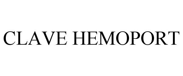 Trademark Logo CLAVE HEMOPORT