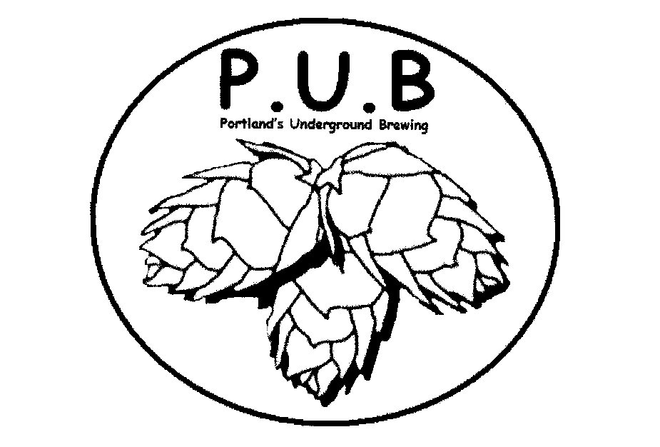 Trademark Logo P.U.B PORTLAND'S UNDERGROUND BREWING