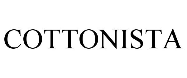 Trademark Logo COTTONISTA