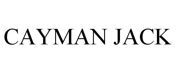 Trademark Logo CAYMAN JACK