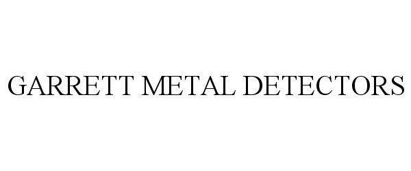  GARRETT METAL DETECTORS