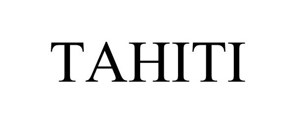 Trademark Logo TAHITI