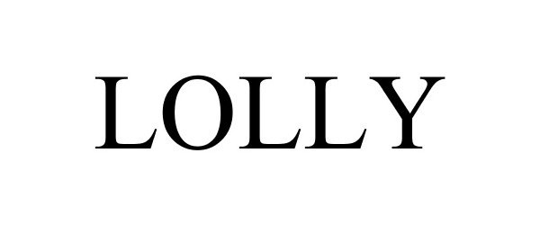 Trademark Logo LOLLY