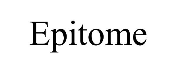 Trademark Logo EPITOME