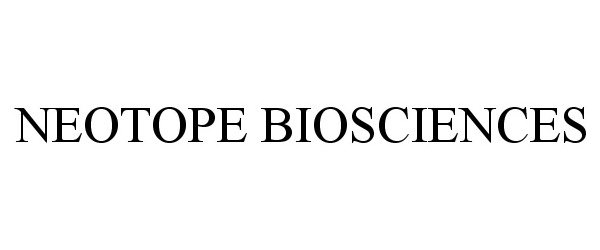 Trademark Logo NEOTOPE BIOSCIENCES