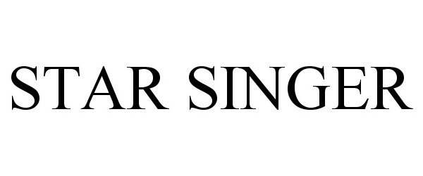 Trademark Logo STAR SINGER