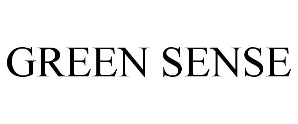 Trademark Logo GREEN SENSE