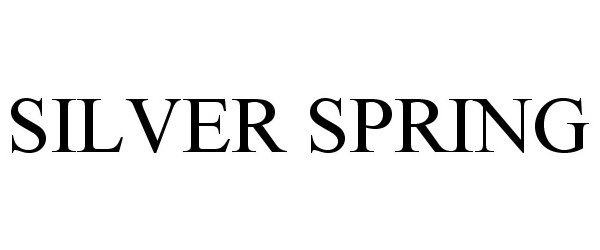 Trademark Logo SILVER SPRING