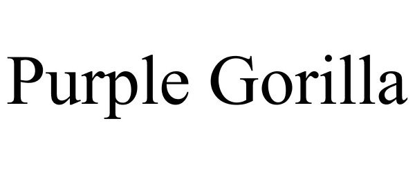 Trademark Logo PURPLE GORILLA