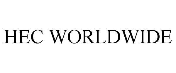 Trademark Logo HEC WORLDWIDE