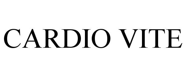 Trademark Logo CARDIO VITE