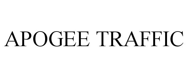 Trademark Logo APOGEE TRAFFIC