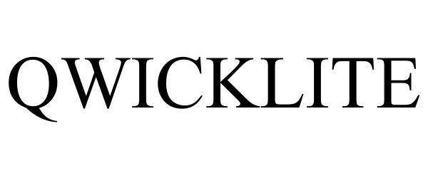 Trademark Logo QWICKLITE