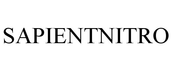 Trademark Logo SAPIENTNITRO