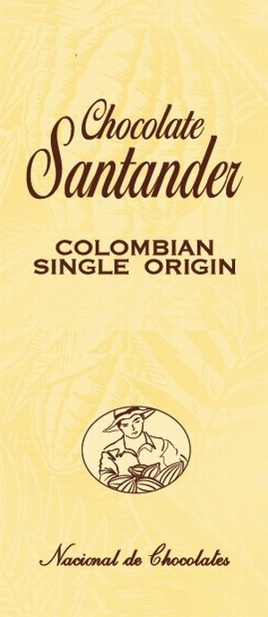  CHOCOLATE SANTANDER COLOMBIAN SINGLE ORIGIN NACIONAL DE CHOCOLATES