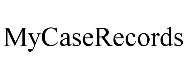  MYCASERECORDS