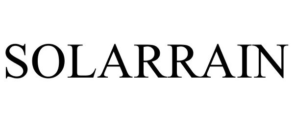 Trademark Logo SOLARRAIN