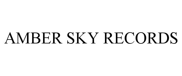 Trademark Logo AMBER SKY RECORDS