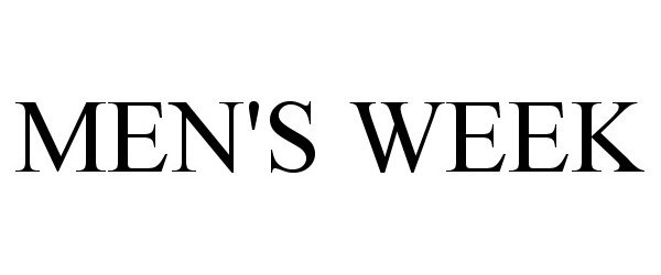  MEN'S WEEK