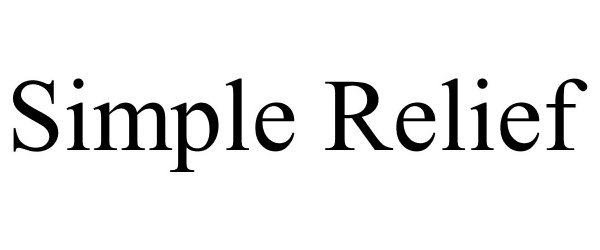 Trademark Logo SIMPLE RELIEF