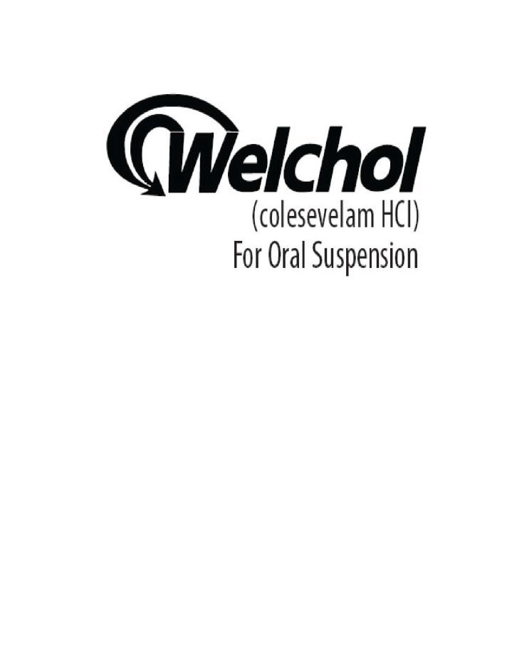 Trademark Logo WELCHOL (COLESEVELAM HCL) FOR ORAL SUSPENSION