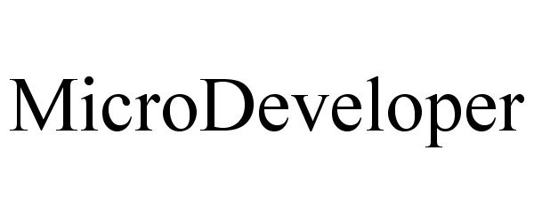 Trademark Logo MICRODEVELOPER