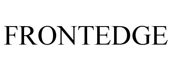 Trademark Logo FRONTEDGE
