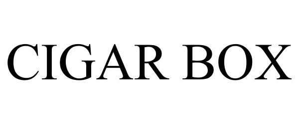 Trademark Logo CIGAR BOX