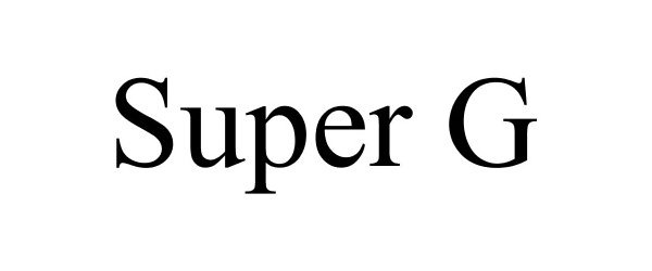 Trademark Logo SUPER G