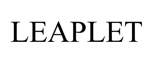 Trademark Logo LEAPLET