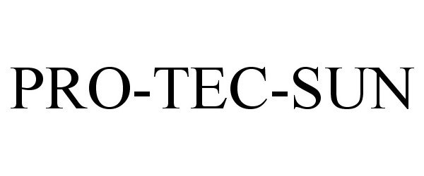 Trademark Logo PRO-TEC-SUN